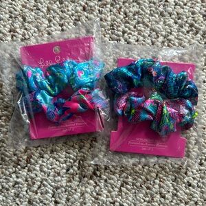 NWT LOT of Lilly Pulitzer Scrunchie (2) Set of 2